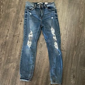 Size 9 distressed skinny jeans